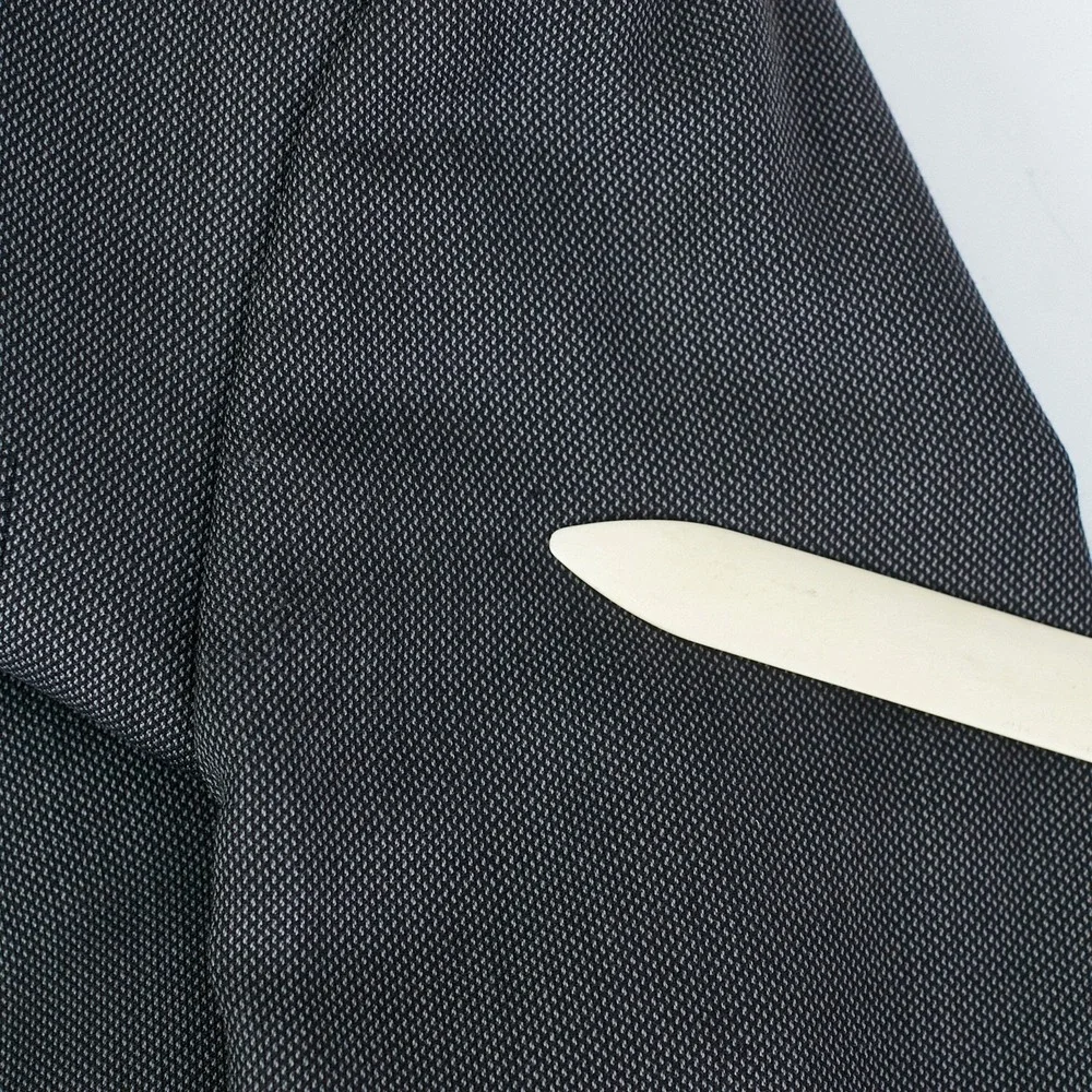 Vtg Karl Lagerfeld Paris Men's Wool Blazer‎ Suit Jacket Charcoal Gray 42 R READ
